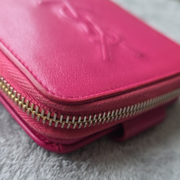 Yves Saint Laurent Fuchsia Soft Leather Wallet - Picture 6 of 11